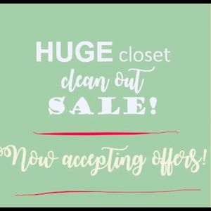 CLOSET CLOSE OUT!!!!